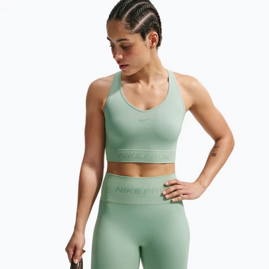 Obrázek produktu Tréninkový top Nike Pro Seamless Dri-Fit Cropped steam Zelená