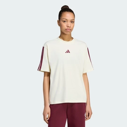 Obrázek produktu Tričko Essentials 3-Stripes Boyfriend Adidas béžová