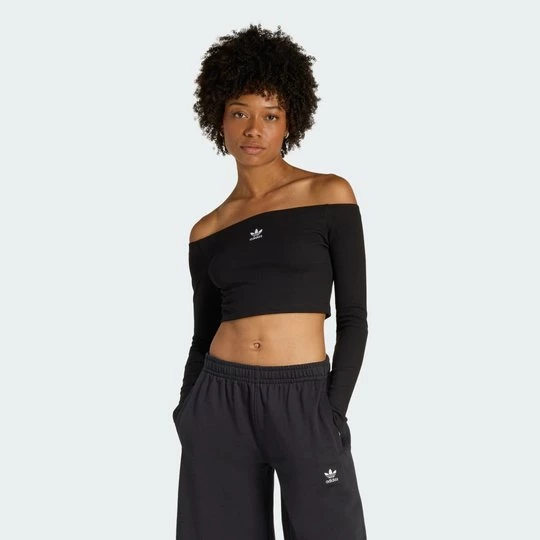 Obrázek produktu TRIČKO ESSENTIALS RIB OFF SHOULDER LONGSLEEVE Adidas