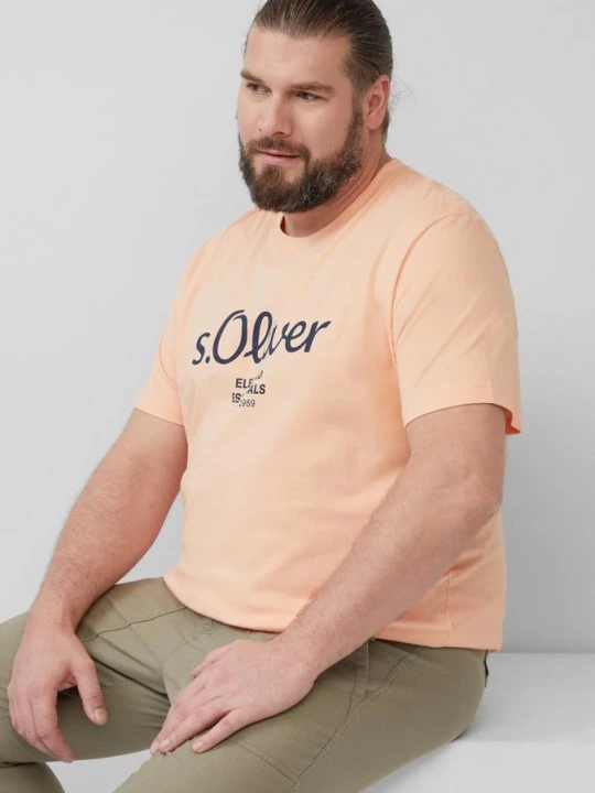 Obrázek produktu Tričko s potiskem loga s.Oliver oranžová
