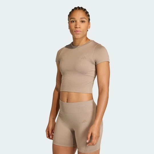 Obrázek produktu Tričko Workout Essentials Knit Baby Adidas Chalky Brown