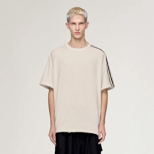 Obrázek produktu TRIČKO Y-3 RAW EDGE 3 STRIPES SHORT SLEEVE Adidas Chalk White