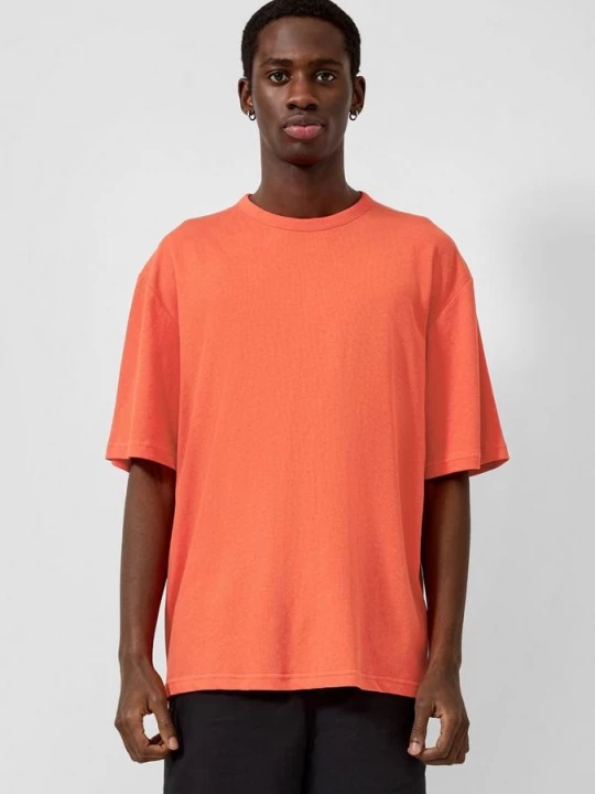 Obrázek produktu Tričko ze lněné směsi se střihem Relaxed Fit QS oranžová
