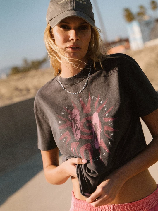 Obrázek produktu 4F T-shirt loose s potiskem dámský - černý