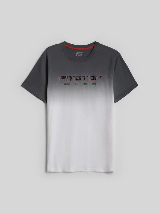 Obrázek produktu T-shirt regular s potiskem pánský - bílý 4F