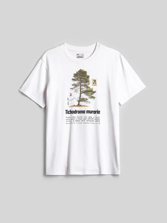 Obrázek produktu 4F T-shirt regular s potiskem pánský - bílý