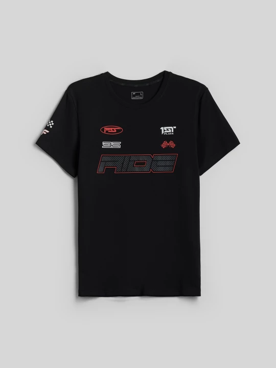Obrázek produktu 4F T-shirt slim s potiskem pánský - černý