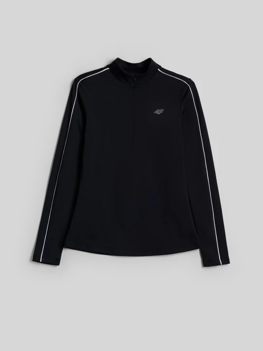 Obrázek produktu Longsleeve slim hladký dámský - černý 4F