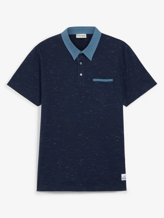 Obrázek produktu Triko polo s krátkým rukávem a tkaným límcem BonPrix