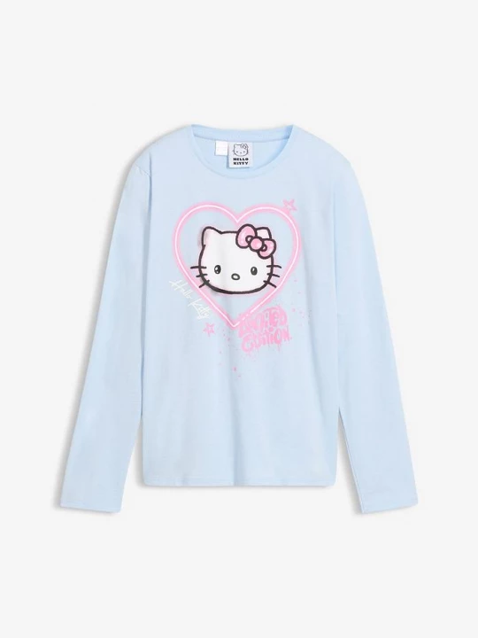 Obrázek produktu Triko s dlouhým rukávem Hello Kitty, z čisté bavlny BonPrix