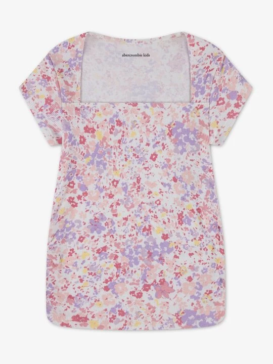 Obrázek produktu Triko s potiskem Abercrombie & Fitch lila