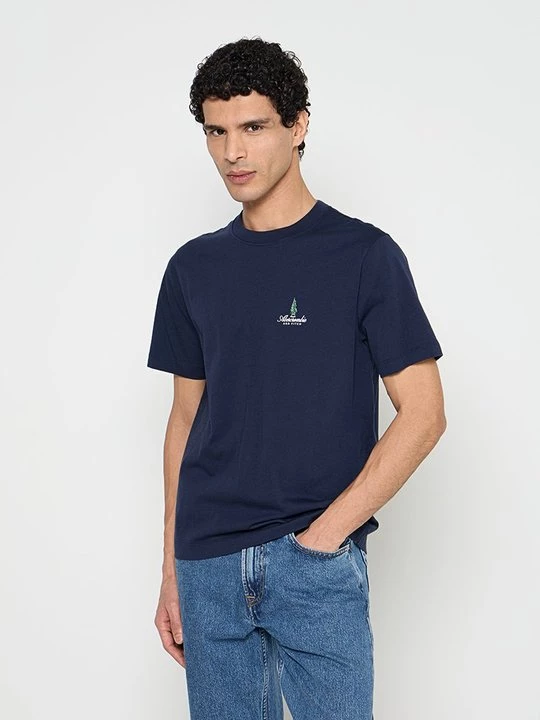 Obrázek produktu Triko s potiskem Abercrombie & Fitch modrá