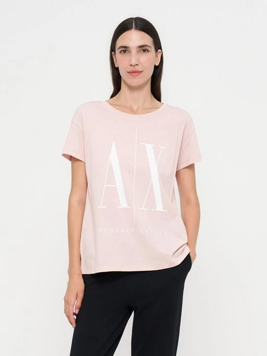 Obrázek produktu Triko s potiskem Armani Exchange světle růžová