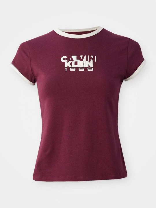 Obrázek produktu Triko s potiskem Calvin Klein Jeans bordeaux