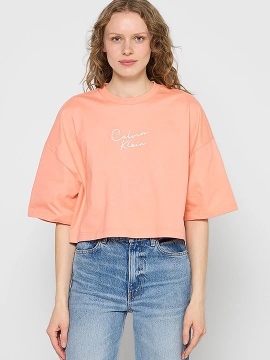 Obrázek produktu Triko s potiskem Calvin Klein Jeans oranžová