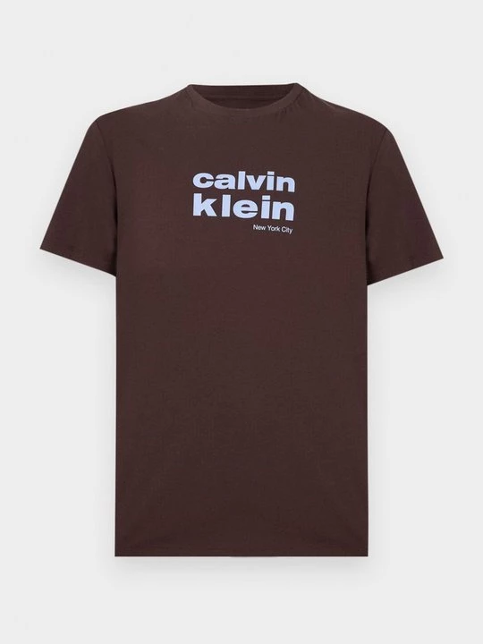Obrázek produktu Triko s potiskem Calvin Klein tmavě hnědá