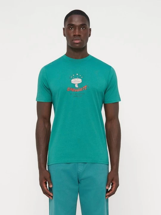 Obrázek produktu Triko s potiskem Carhartt WIP tmavě zelená