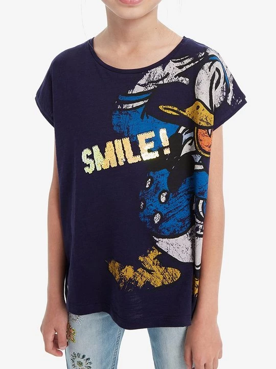 Obrázek produktu Triko s potiskem Desigual modrá