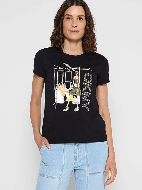 Obrázek produktu Triko s potiskem DKNY černá