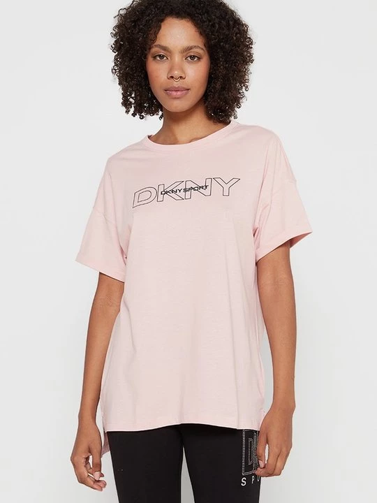 Obrázek produktu Triko s potiskem DKNY světle růžová