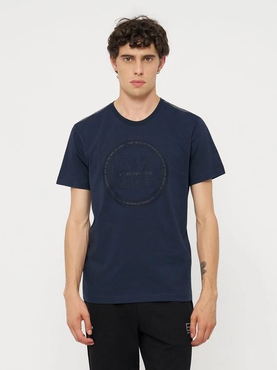 Obrázek produktu Triko s potiskem EA7 Emporio Armani metalická černá