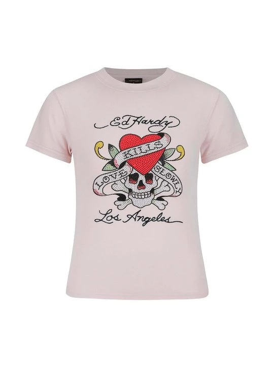Obrázek produktu Triko s potiskem Ed Hardy růžová