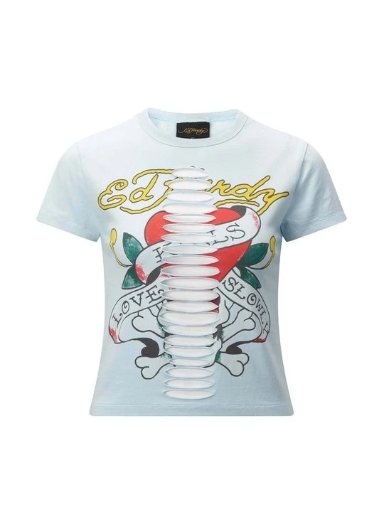 Obrázek produktu Triko s potiskem Ed Hardy světle modrá