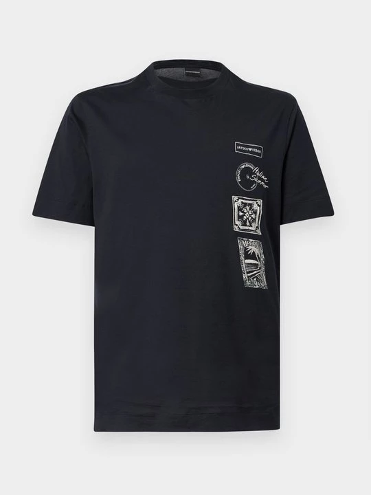 Obrázek produktu Triko s potiskem Emporio Armani tmavě modrá