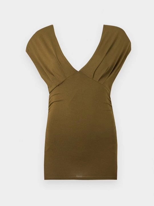 Obrázek produktu Triko s potiskem Gina Tricot olivová