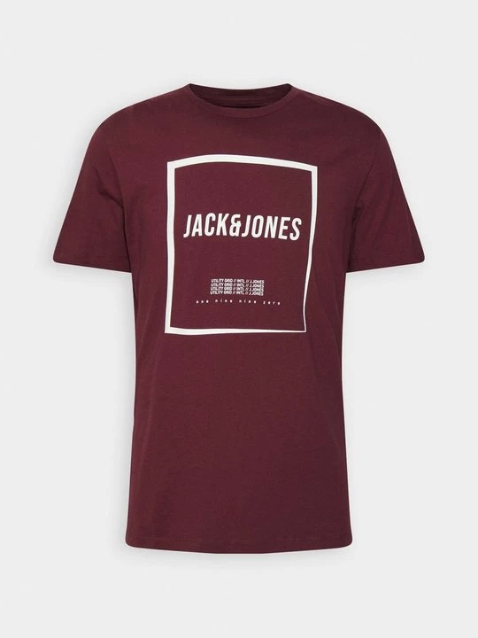 Obrázek produktu Triko s potiskem Jack&Jones bordó