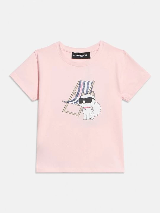 Obrázek produktu Triko s potiskem KARL LAGERFELD světle růžová