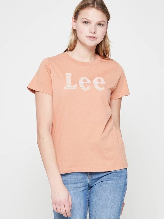 Obrázek produktu Triko s potiskem Lee meruňková