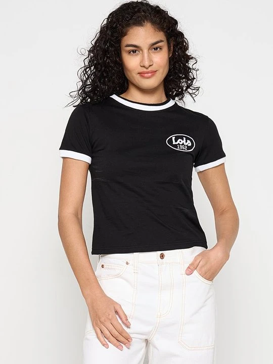 Obrázek produktu Triko s potiskem LOIS JEANS černá