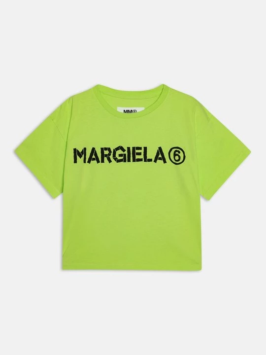 Obrázek produktu Triko s potiskem MM6 Maison Margiela neonová zelená