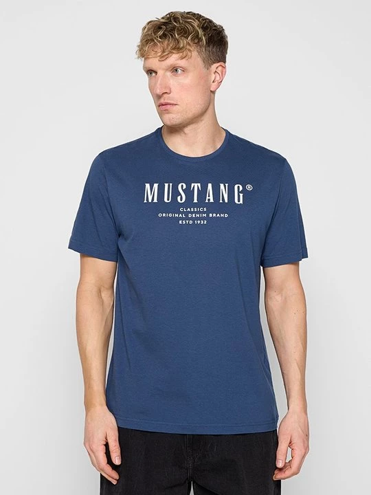 Obrázek produktu Triko s potiskem Mustang královská modrá