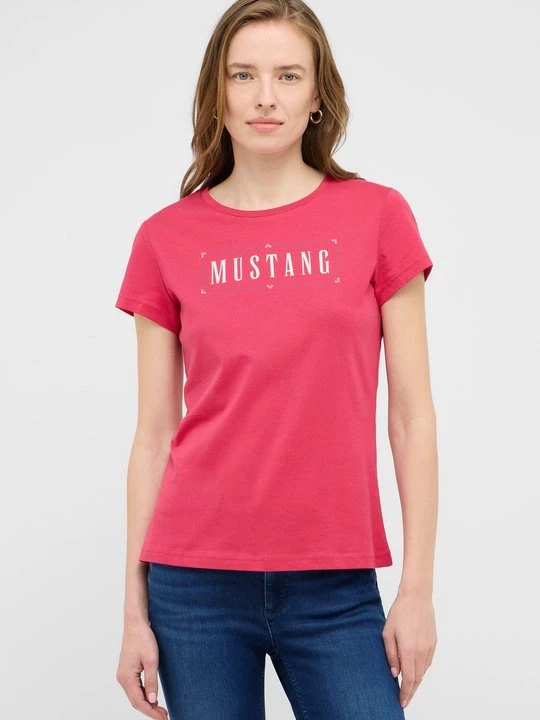 Obrázek produktu Triko s potiskem Mustang světle růžová