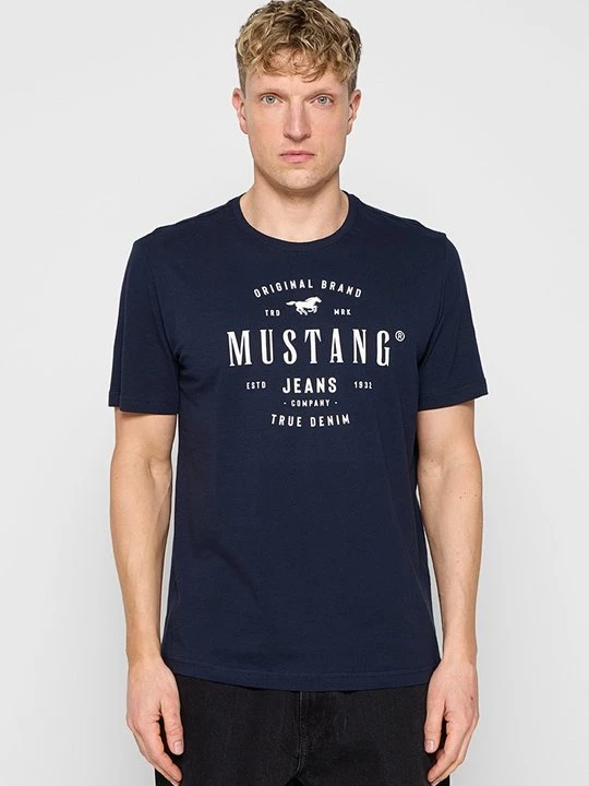 Obrázek produktu Triko s potiskem Mustang tmavě modrá