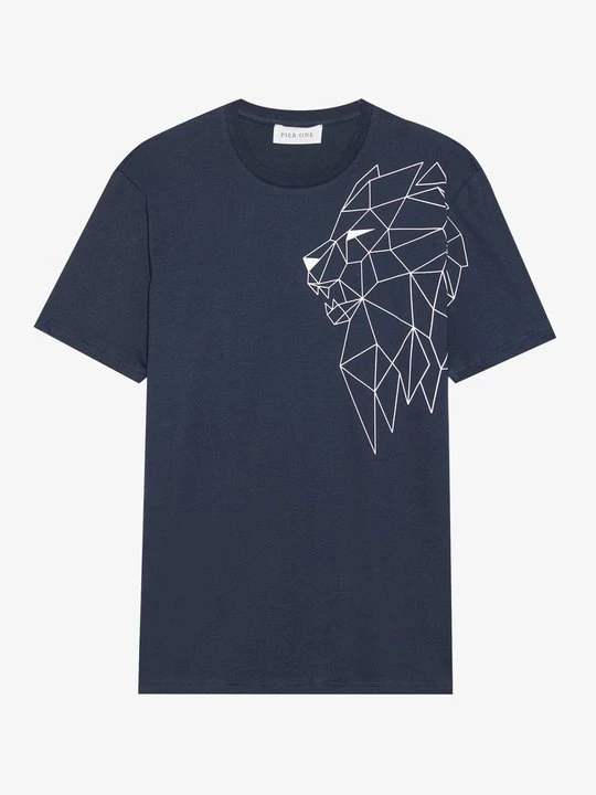 Obrázek produktu Triko s potiskem Pier One By Zalando tmavě modrá