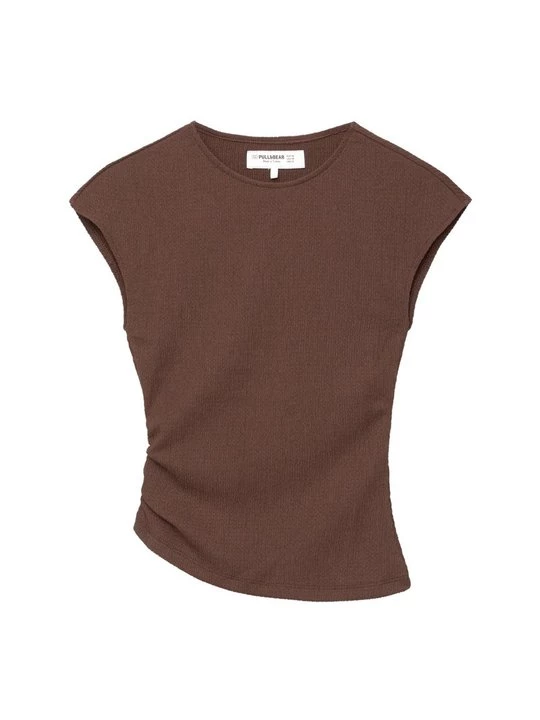Obrázek produktu Triko s potiskem PULL&BEAR hnědá
