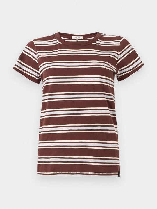Obrázek produktu Triko s potiskem rag & bone tmavě hnědá