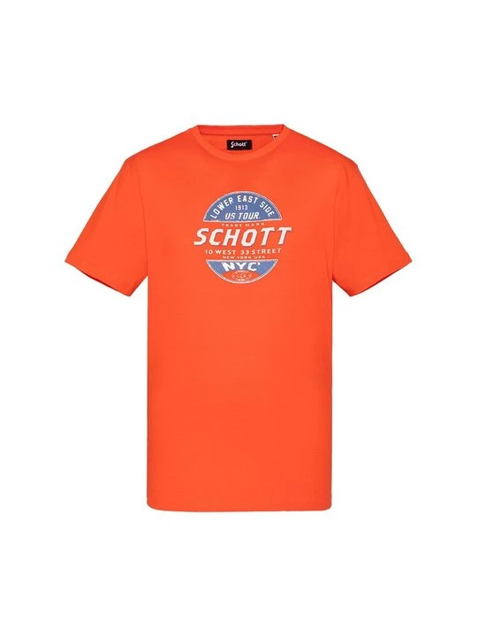 Obrázek produktu Triko s potiskem Schott oranžová