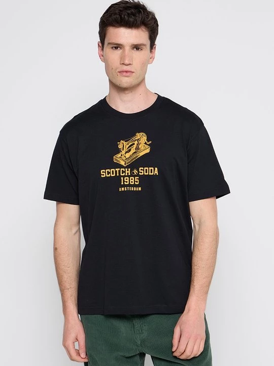 Obrázek produktu Triko s potiskem Scotch & Soda černá