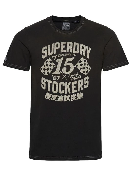 Obrázek produktu Triko s potiskem Superdry antracitová