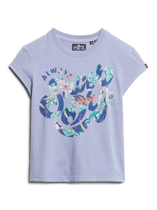 Obrázek produktu Triko s potiskem Superdry fialová