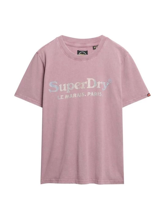 Obrázek produktu Triko s potiskem Superdry fialová