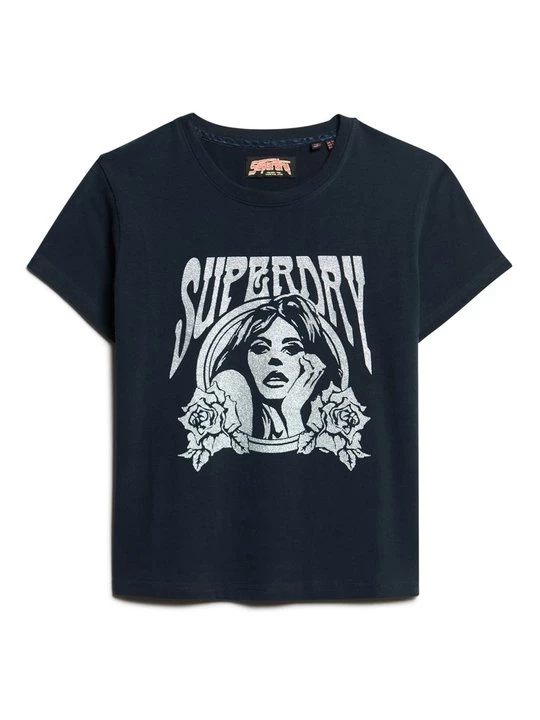 Obrázek produktu Triko s potiskem Superdry modrá