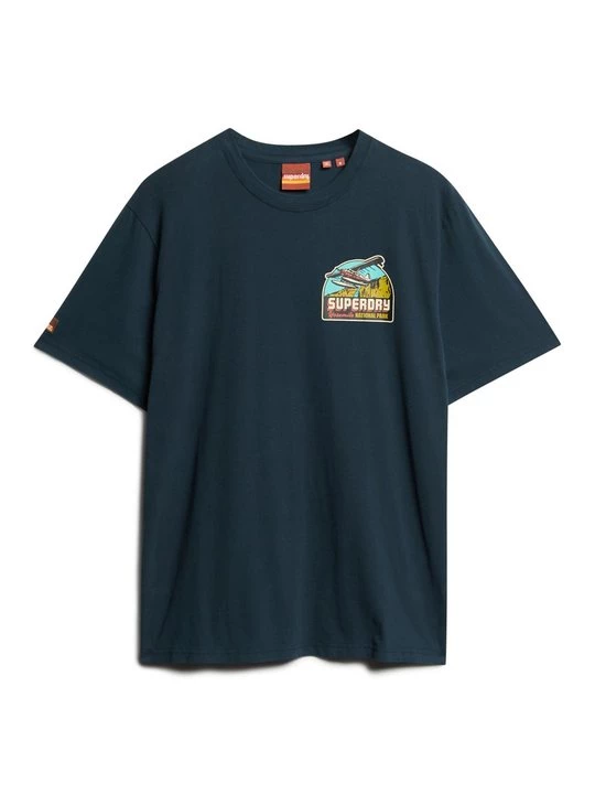 Obrázek produktu Triko s potiskem Superdry modrá