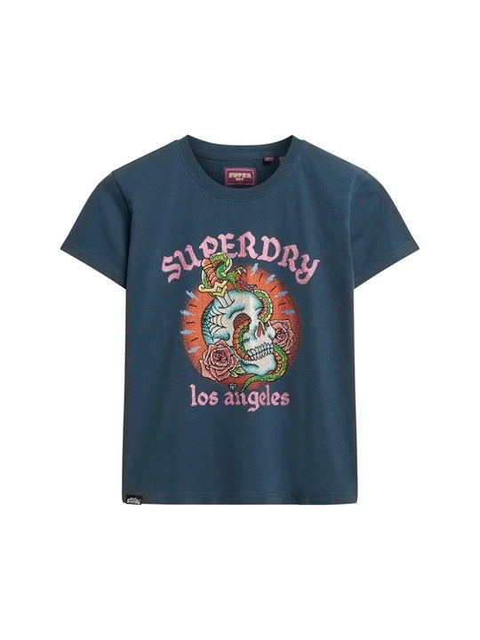 Obrázek produktu Triko s potiskem Superdry modrá