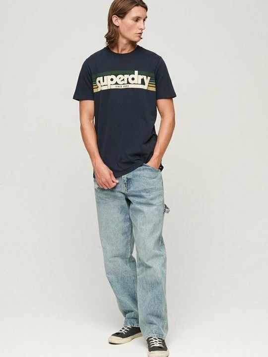 Obrázek produktu Triko s potiskem Superdry modrá