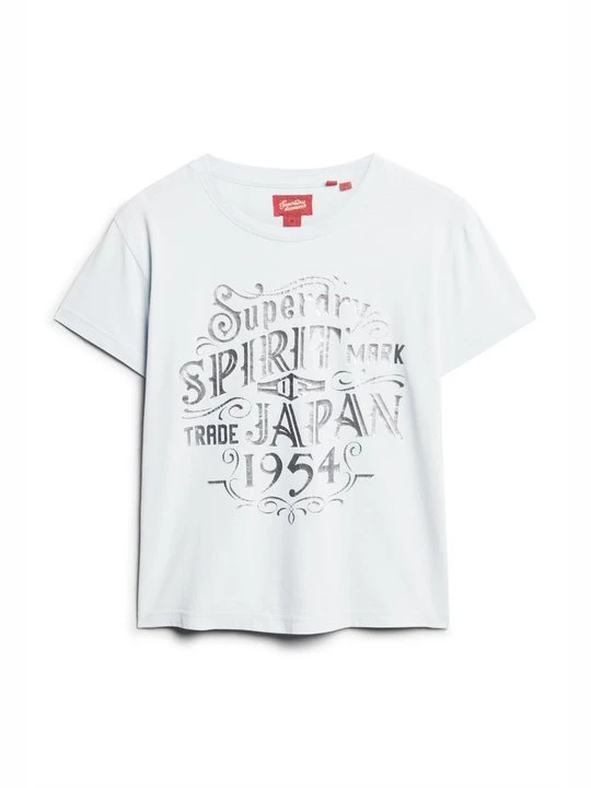 Obrázek produktu Triko s potiskem Superdry světle modrá